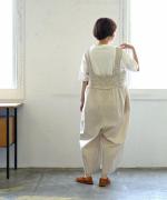 ハンドスモッキングコットンポプリン　サロペット